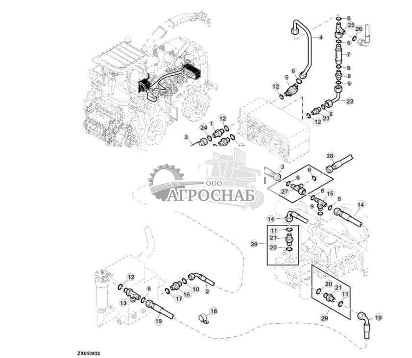 Oil Cooler, Hoses  Return Lines 